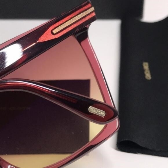 NEW Tom Ford TF764 69T Sunglasses – Shiny Bordeaux Frame  display picture 1